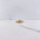 Anillo Solitario 2.75gr / T6 1/2 / Circon Blanco Oro Amarillo &