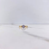 Anillo Solitario 2.75gr / T6 1/2 / Circon Blanco Oro Amarillo &