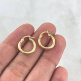 Candongas Lore 1.15gr / 1.5cm / Entorchadas Oro Amarillo 18K