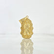 Dije Virgen Guadalupe Silueta 1.7gr / 3.7cm / Troquelada - Cargador Liso Oro Amarillo