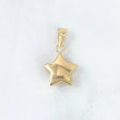 Dije Estrella 0.65gr / 2cm / Troquelada - Cargador Liso Oro Amarillo