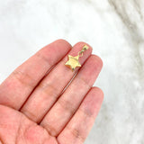 Dije Estrella 0.65gr / 2cm / Troquelada - Cargador Liso Oro Amarillo