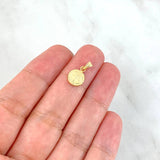 Dije San Benito 0.4gr / 1.5cm / Troquelado - Cargador Bordeado Oro Amarillo