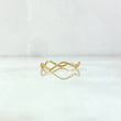 Anillo Trenza Zig - Zag 0.75gr / T7 / Oro Amarillo ©