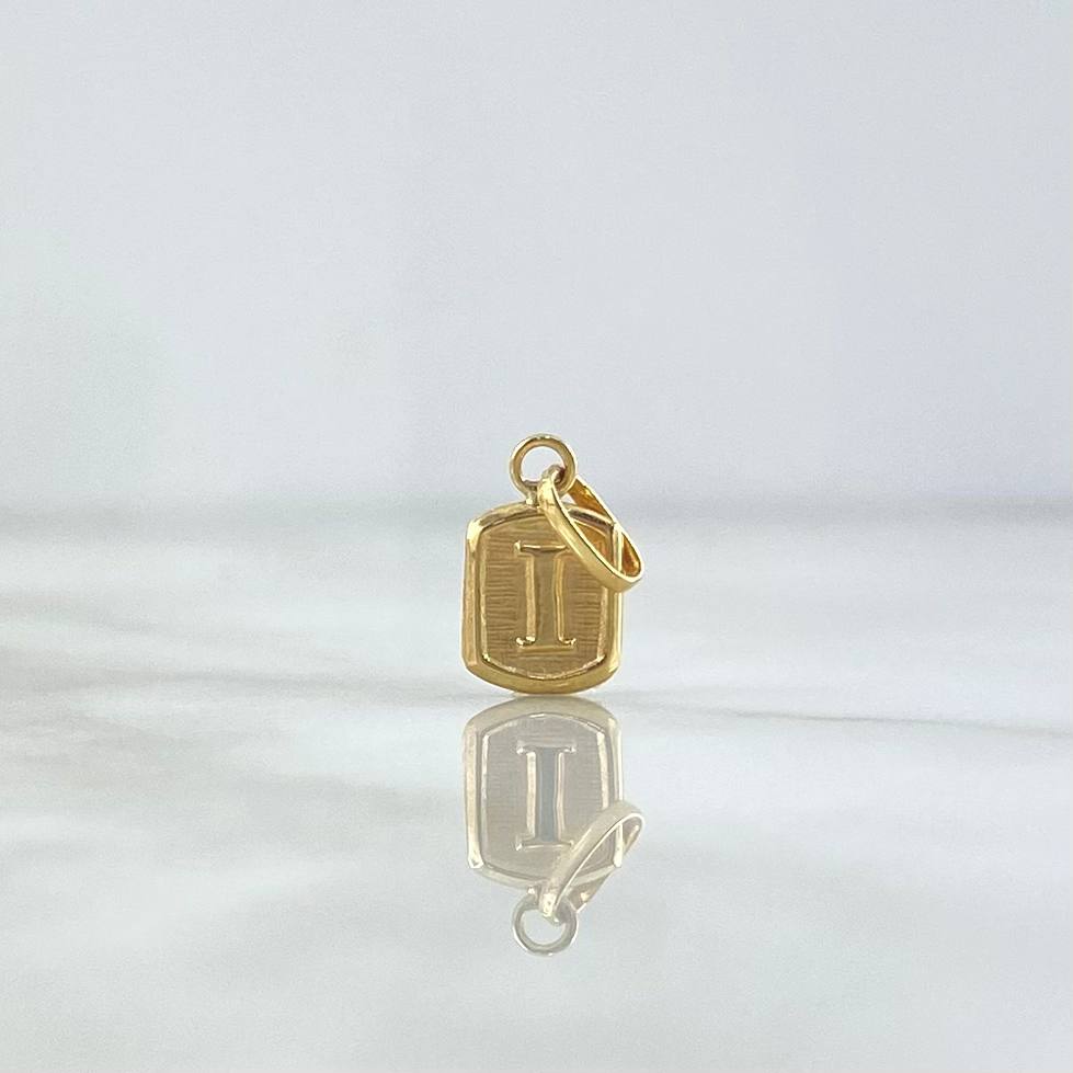 Dije Marco Letra I 0.3gr / 1.6cm / Oro Amarillo