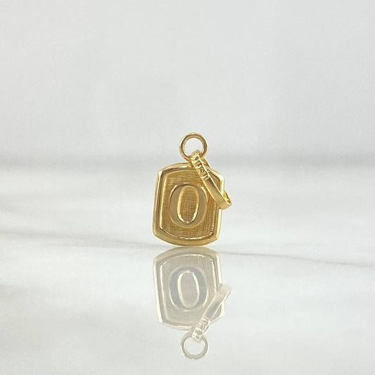 Dije Marco Letra O 0.3gr / 1.6cm / Oro Amarillo