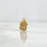 Dije Marco Letra U 0.3gr / 1.6cm / Oro Amarillo