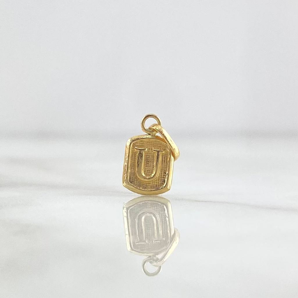 Dije Marco Letra U 0.35gr / 1.6cm / Oro Amarillo