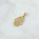 Dije Mano Hamsa Filigrana 1.2gr / 2.5cm / Oro Amarillo