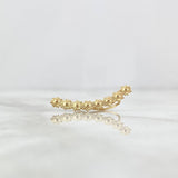 Piercing Earcuff Simulador Linea De Soles 1.05gr / 2.9cm / Oro Amarillo (Joya)