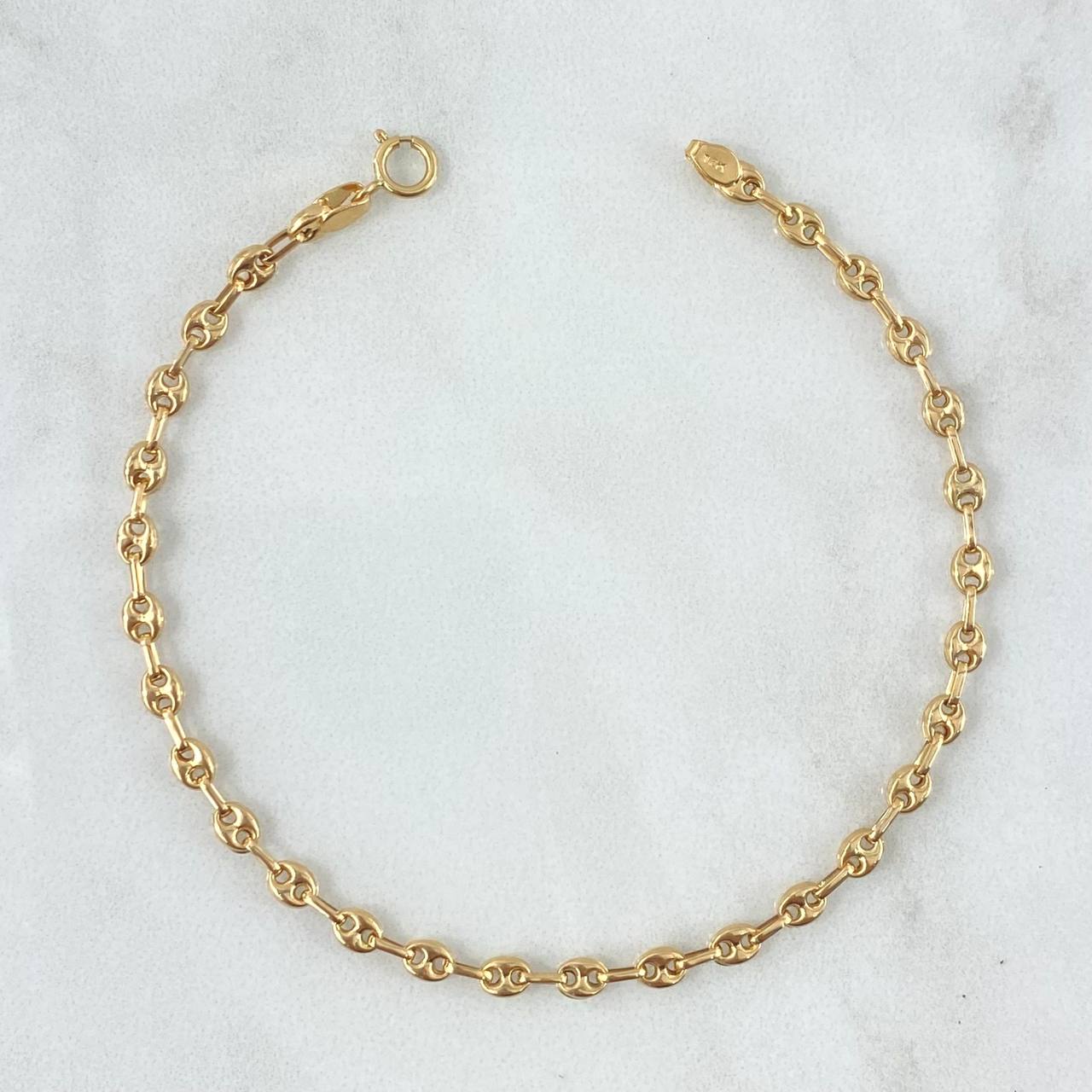 Pulso GC 2.3gr / 19cm / 3mm Liso Oro Amarillo 18K