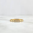 Anillo Morse 1.5gr / T7 1/2 / Circones Blancos Oro Amarillo