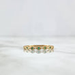 Anillo Ojos Infinitos 1.45gr / T7 1/2 / Circones Verdes Oro Amarillo