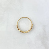 Anillo Olas Entrelazadas 1.5gr / T7 / Circones Multicolores Oro Amarillo