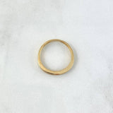 Anillo Medio Carril Grueso 1.8gr / T6 3/4 / Circones Blancos Oro Amarillo