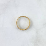 Anillo Lineas Cruzadas 1,6gr / T6 1/4 / Circones Blancos Dos Oros Amarillo Blanco