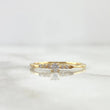 Anillo Solitario Estela 1.15gr / T6 1/4 / Circones Blancos Oro Amarillo