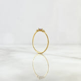 Anillo Solitario Marquesa 1gr / T7 1/2 / Circones Blancos Lila Oro Amarillo