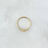 Anillo Solitario Marquesa 1gr / T7 1/2 / Circones Blancos Lila Oro Amarillo