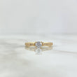 Anillo Solitario Churumbela Filigrana 1.7gr / T5 / Circones Blancos Oro Amarillo