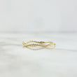 Anillo Trenza Zig - Zag 0.55gr / T6 1/4 / Delgado Oro Amarillo