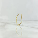 Anillo Trenza Zig - Zag 0.55gr / T6 1/4 / Delgado Oro Amarillo