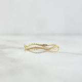 Anillo Trenza Zig - Zag 0.55gr / T6 1/4 / Delgado Oro Amarillo