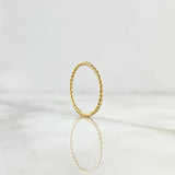 Anillo Trenzado 1gr / T5 1/2 / Grueso Oro Amarillo 18K