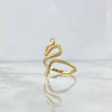 Anillo Serpiente 3.65gr / T4 1/2 / Texturizada Oro Amarillo