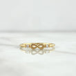 Anillo Infinito Chispas 1.35gr / T6 / Circones Blancos Oro Amarillo