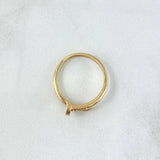 Anillo Clavo 2.6gr / T4 3/4 / Liso Oro Amarillo