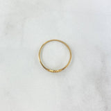 Anillo Ojo Turco 0.75gr / T7 1/2 / Circon Rosado Oro Amarillo