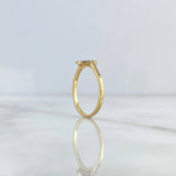 Anillo Sello Huella 2.1gr / T6 3/4 / Circones Blancos - Lilas Oro Amarillo