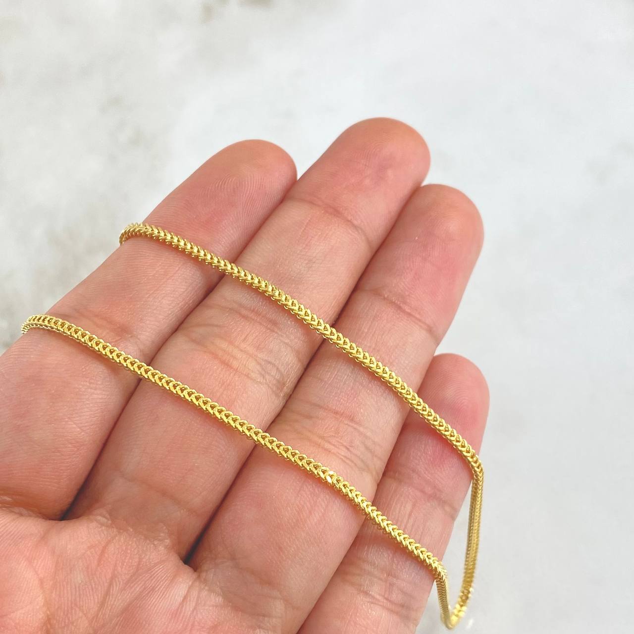 Cadena Franco 4.45gr / 60cm / 1.5mm Oro Amarillo +4 18K *