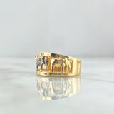 Anillo Tres Elefantes 6gr / T6 1/4 / Liso Tres Oros ©