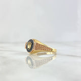 Anillo Sello Corona RX 3.65gr / T11 / Escamado Circones Blancos Dos Oros Amarillo Rosa ©