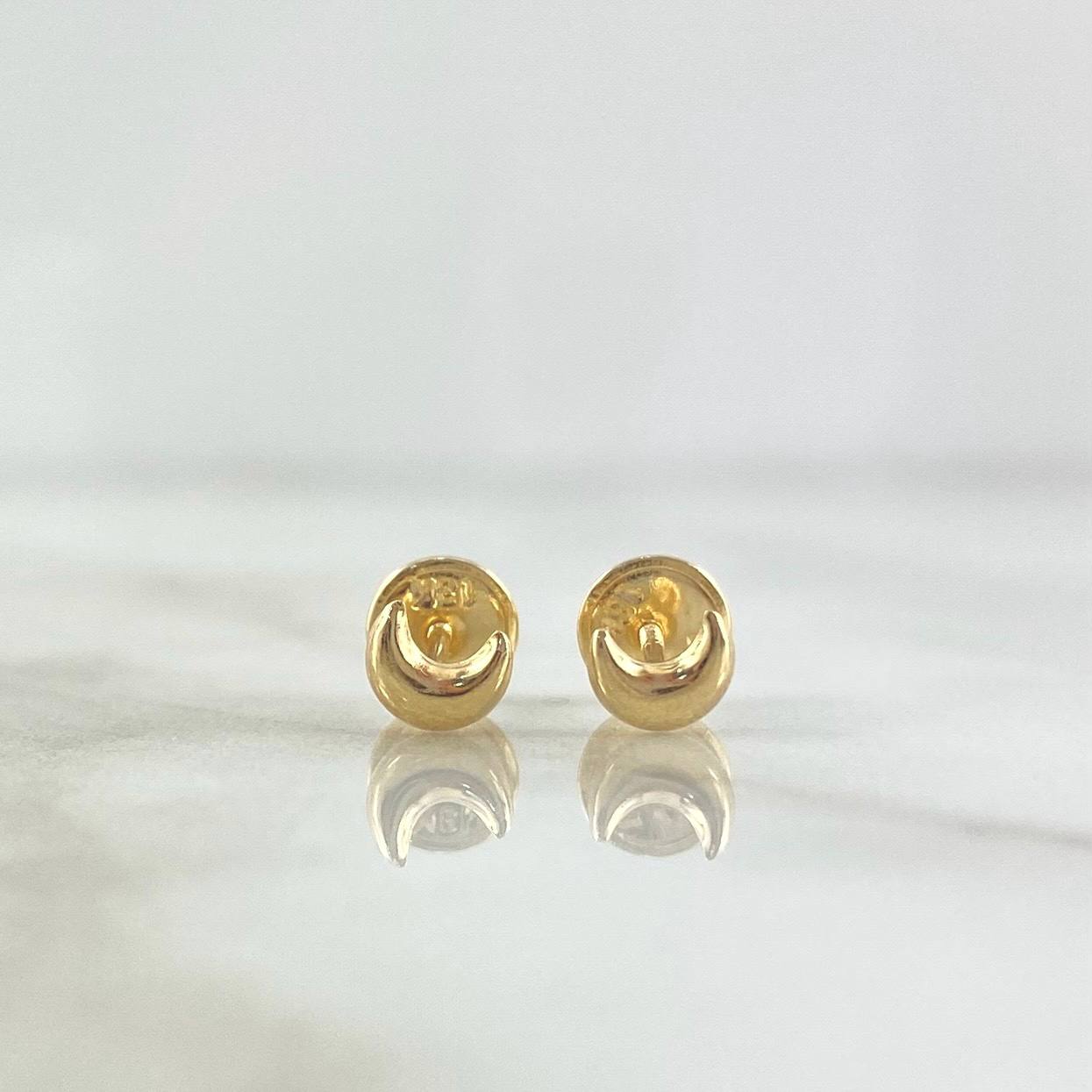 Topos Luna 0.5gr / 5mm Lisa Oro Amarillo 18K