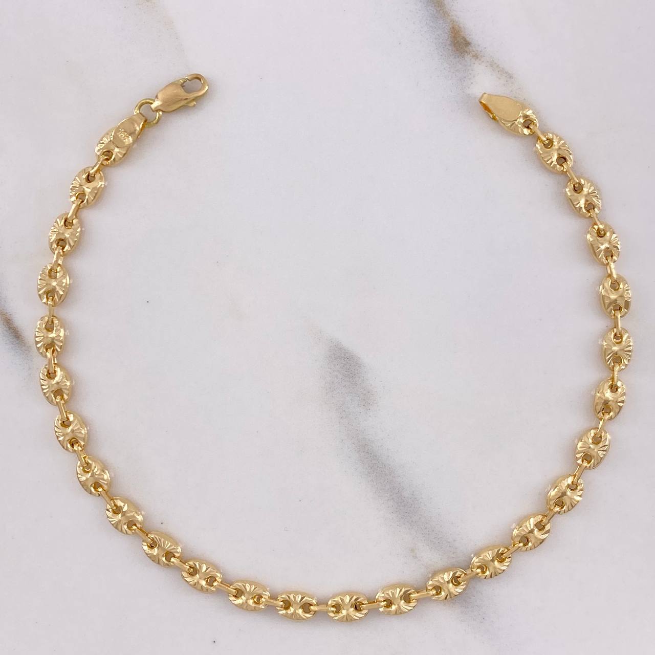 Pulso GC 3.9gr / 20cm / 4mm Diamantado Oro Amarillo $