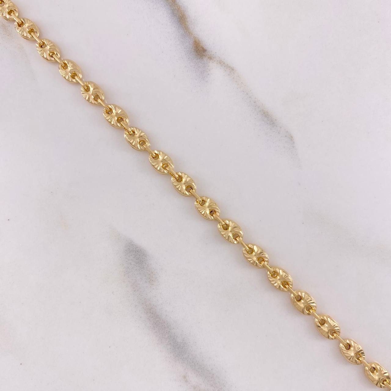 Pulso GC 3.9gr / 20cm / 4mm Diamantado Oro Amarillo $