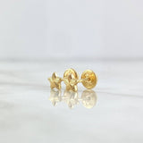 Topos Estrellas 0.5gr / 5mm Diamantadas Oro Amarillo