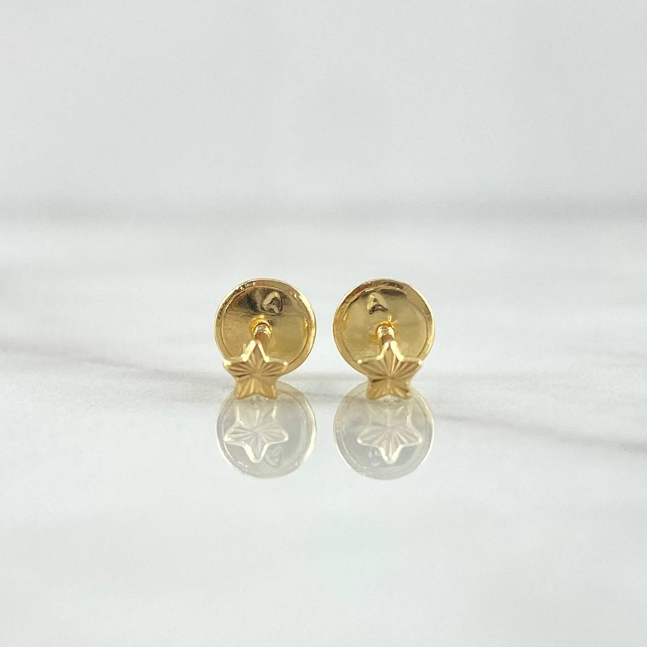 Topos Estrellas 0.4gr / 3mm Diamantadas Oro Amarillo