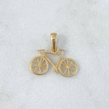 Dije Bicicleta 0.85gr / 1.5cm / Lisa Oro Amarillo