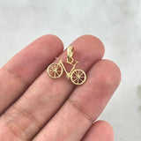 Dije Bicicleta 0.85gr / 1.5cm / Lisa Oro Amarillo