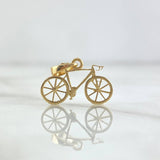 Dije Bicicleta 0.85gr / 1.5cm / Lisa Oro Amarillo