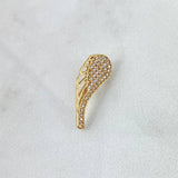 Dije Ala 1.5gr / 2cm / Circones Blancos Oro Amarillo