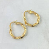 Candongas Deis 2.05gr / 2.2cm / Oro Amarillo 18K