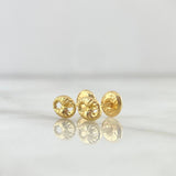 Topos Gc 0.55gr / 6mm Diamantados Oro Amarillo