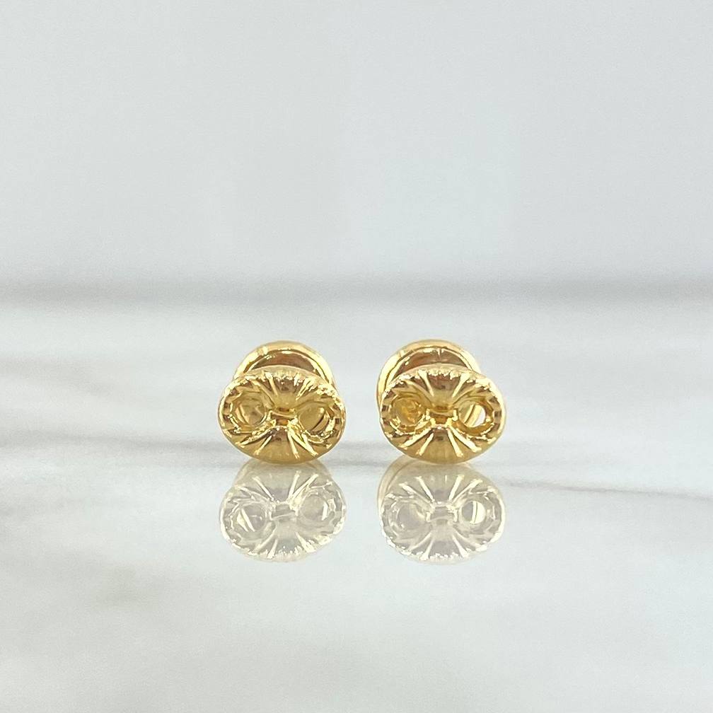 Topos Gc 0.55gr / 6mm Diamantados Oro Amarillo