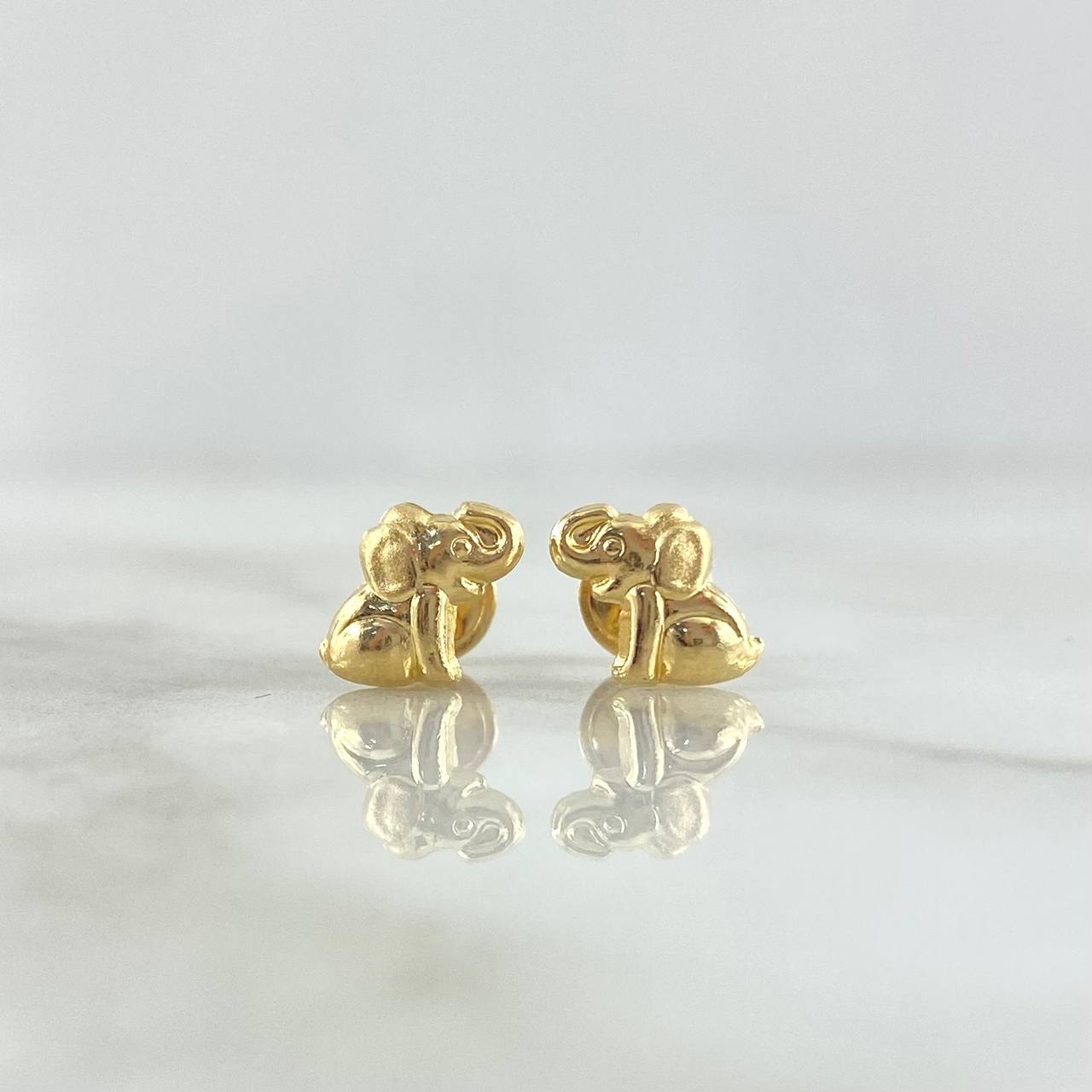 Topos Elefante 0.65gr / 7mm Lisos Oro Amarillo 18K ©