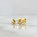 Topos Corazón 0.55gr / 5mm Diamantado Parcial Oro Amarillo ©